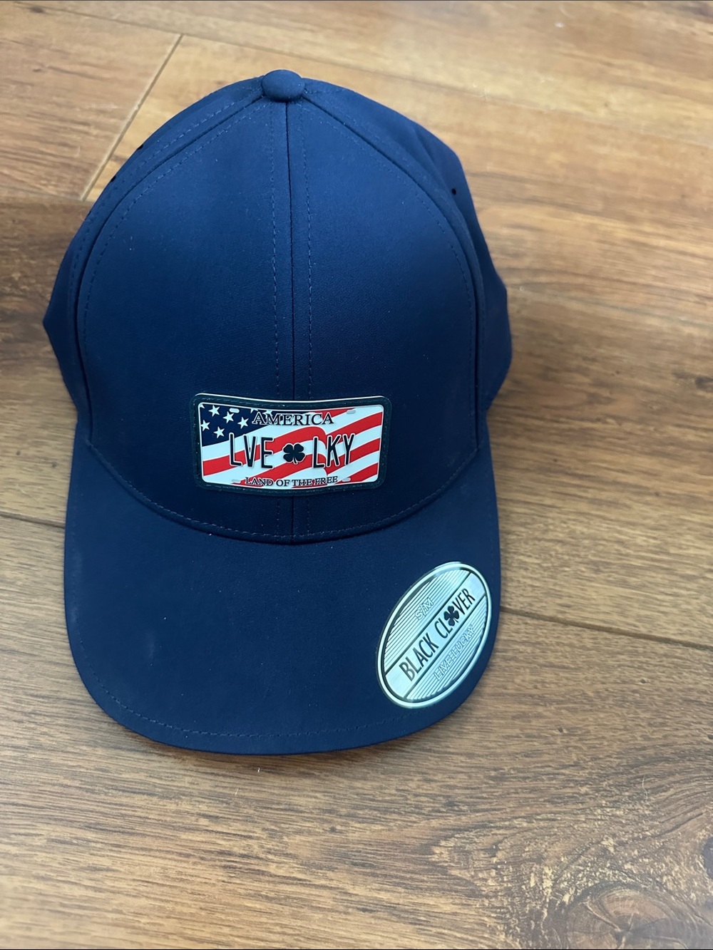 Live Lucky America Patch Navy Baseball Cap